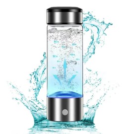 Hydrogen Water Bottle,Hydrogen Water Generator,Hydrogen Water Ionizer Machine,Hydrogen Rich Water Bottle Glass Cup for Home Travel