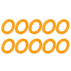 Sewing Machine Bobbin, Winder Rubber Ring Friction Wheel Replacement Accessories, for Old Sewing Machine and JA Type Sewing Machine 10Pcs(Orange)