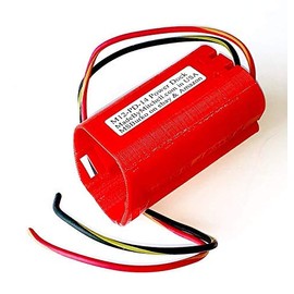 Made by Mitchell M12 Holder for Milwaukee Battery Mount Wired 14AWG Power Your DIY, Robot, e-Bike, Lights, Tools PN M12-PD-14