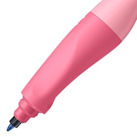 STABILO Ergonomischer Tintenroller für Rechtshänder EASYoriginal Pastel in rosiges Rouge - blau (löschbar) - inkl. Patrone