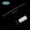 sourcing map 15pcs Plastic Model Tube ABS Round Tube 2mmx250mm