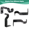 Creatyi Adjustable Curtain Rod Brackets - Heavy Duty 1 Inch