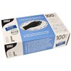 PAPSTAR Non-Sterile Natural Latex Powder-Free Glove, Size: L, black (100