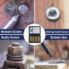 Gifts for Men, Jebousike 6Pcs Titanium Damaged Screw Extractor Set