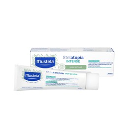 Mustela Stelatopia Intensive Neurodermitis Hautcreme, Olivenöl und Sheabutter, Gesicht und Körper, Säuglinge, Kinder, ganze Familie - Linderung von Rötungen und Juckreiz, ohne Kortison (30ml)