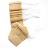 Tmwinners Tea Packs, Unbleached, String Included, Disposable Tea Packs (100