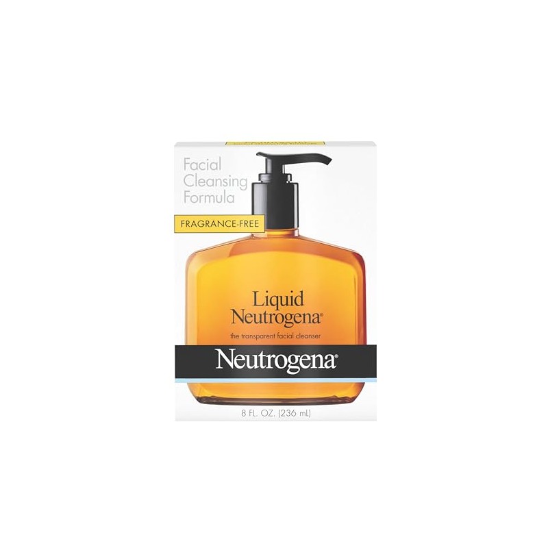 Neutrogena Fragrance Free Liquid, Facial Cleansing Formula, 8 Ounce