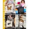 AUSVKAI Cute Canvas Tote Bag Aesthetic for Women Grocery Bag