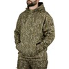 Mossy Oak Mens Camo Hunting Hoodie Performance Fleece, Bottomland, 3X