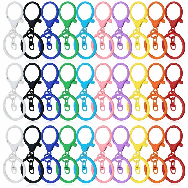 Make Your Own Key Chain, Pack of 30 Carabiner Hooks