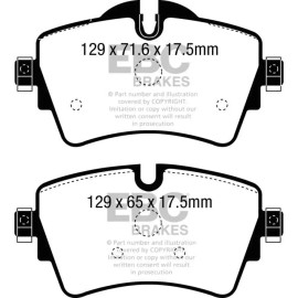 EBC DP32227C fits Mini 14+ Hardtop 2 Turbo Cooper S Redstuff Front Brake Pads