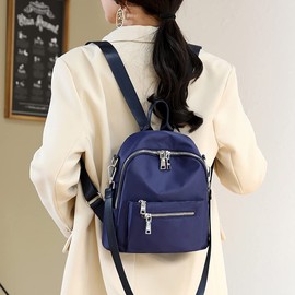 JIANLINST Backpack Women's Small Shoulder Bags School Backpack 2 in 1 Small Waterproof Casual Daypack Daypack, blue