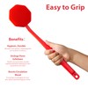 iTOKGOK Silver-Infused Silicone Back Scrubber with Long Handle Back Brush