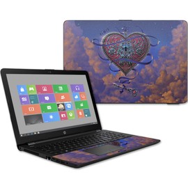 MightySkins Skin Compatible with HP 15t Laptop 15.6" (2017) - Heart and Key | Protective, Durable, and Unique Vinyl Decal wrap Cover | Easy to Apply, Remove, and Change Styles | Made in The USA