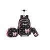 kingdisen Women Large Rolling travel Backpack for kids, Wheeled Backpack