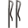 2Pcs Black Spring Money Clips Metal Bifold Money Clip Bar