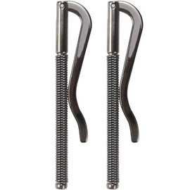 2Pcs Black Spring Money Clips Metal Bifold Money Clip Bar Wallet Replace Parts Spring Clamp Cash Holder(70mm)
