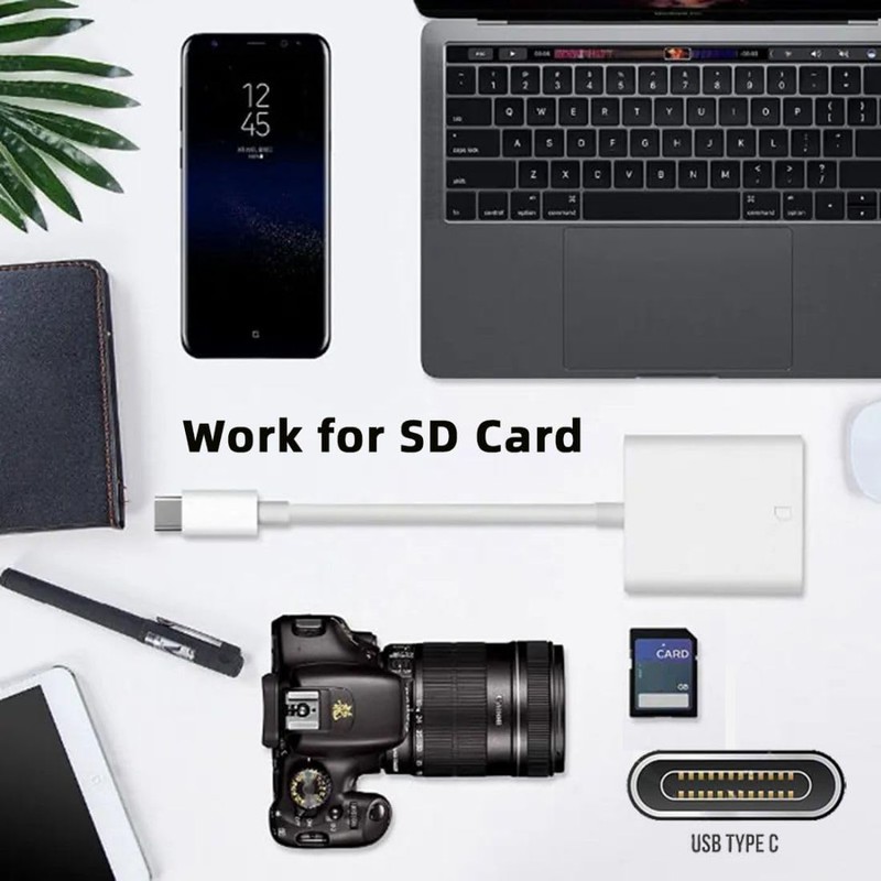chenyang USB C to SD SDXC SDHC Card Reader Adapter