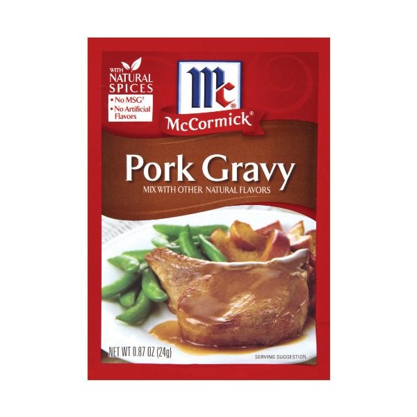 McCormick Pork Gravy Mix, 0.87-Ounce Units (Pack of 24)