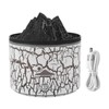 Volcano Diffuser 5V 180ml Relaxing Auto Off Warm Atmosphere Flame