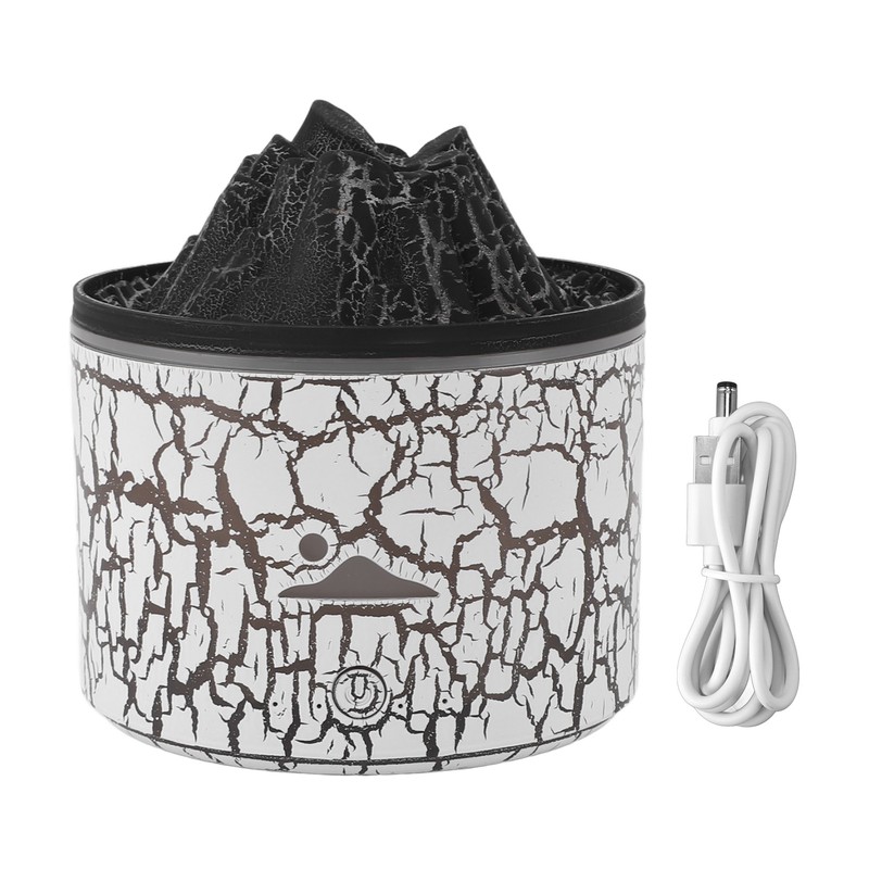 Volcano Diffuser 5V 180ml Relaxing Auto Off Warm Atmosphere Flame