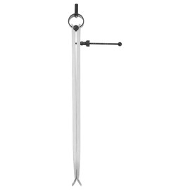 sourcing map Spring Joint Caliper 12 inch / 300mm Steel Adjustable Spring Inside Caliper with Solid Nut for Wood Turning Lathe Work