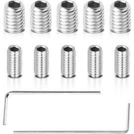 Gfdoso 5 Packs W11366418 Refrigerator Freezer Door Handle Mounting Set Screw Silver
