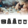 5 Pcs Monocular Magnifier 10X 20X 30X 30x36mm Multifunctional Light