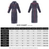 FashGudim Mens Hooded Robe Plush Shawl Collar Kimono Bathrobe Soft