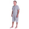 FERRUCCI Sanitary Comfort Short Sleeve Short Pants 1 Zip Back