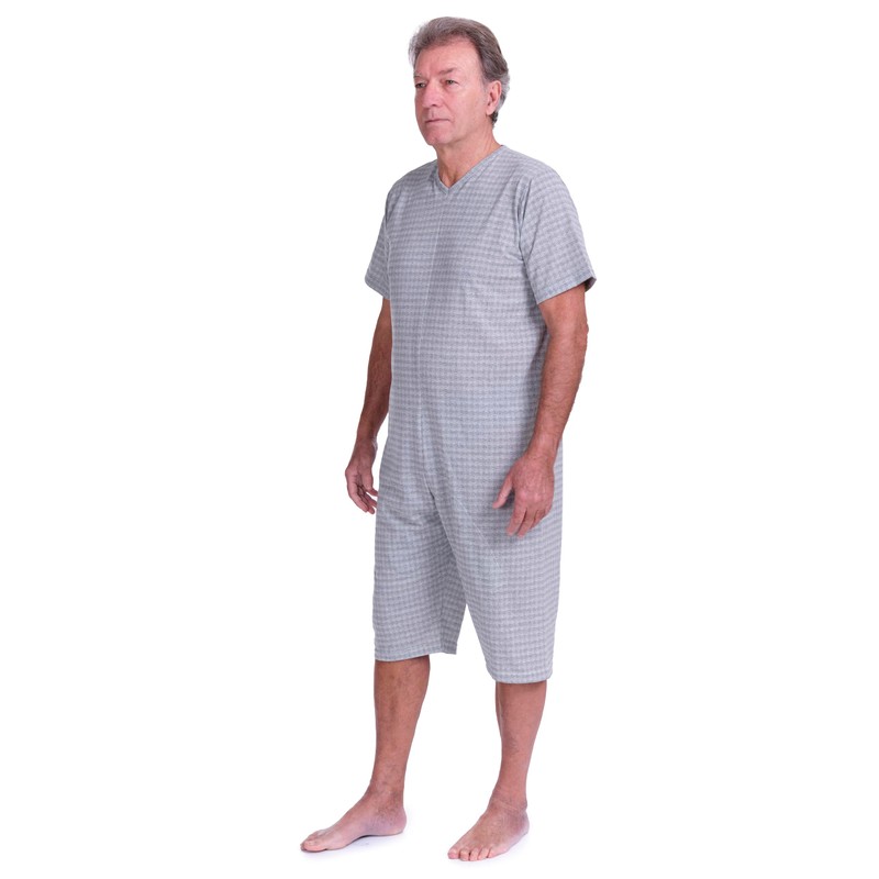 FERRUCCI Sanitary Comfort Short Sleeve Short Pants 1 Zip Back
