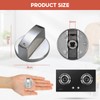 Lunyloer Gas Stove Knob, 6 Pcs 6MM Universal Gas Hob