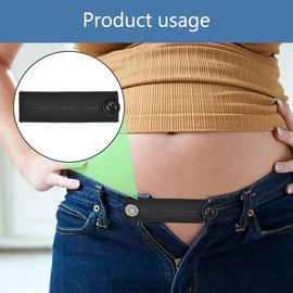 Laonainai 21 PCS Jeans Waist Extension Button Elastic Waist Extenders Waistband Extension with Resin Button Adjustable Waist Extension (7 Colors) Multicolour