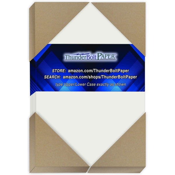 50 Soft Off-White Translucent 17# Thin Sheets - 4.25" X