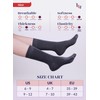 HUGH UGOLI Womens Soft Bamboo Dress Socks, Thin Crew Socks