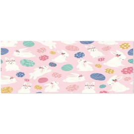 OTVEE Gift Wrapping Paper, Birthday Wrapping Paper Roll with Cute Bunnies Pink Design, 58 * 22.8 inch(9.18 sq.ft.), Wrapping Paper for Bridal, Baby Showers, Valentine's Day, Morther's Day