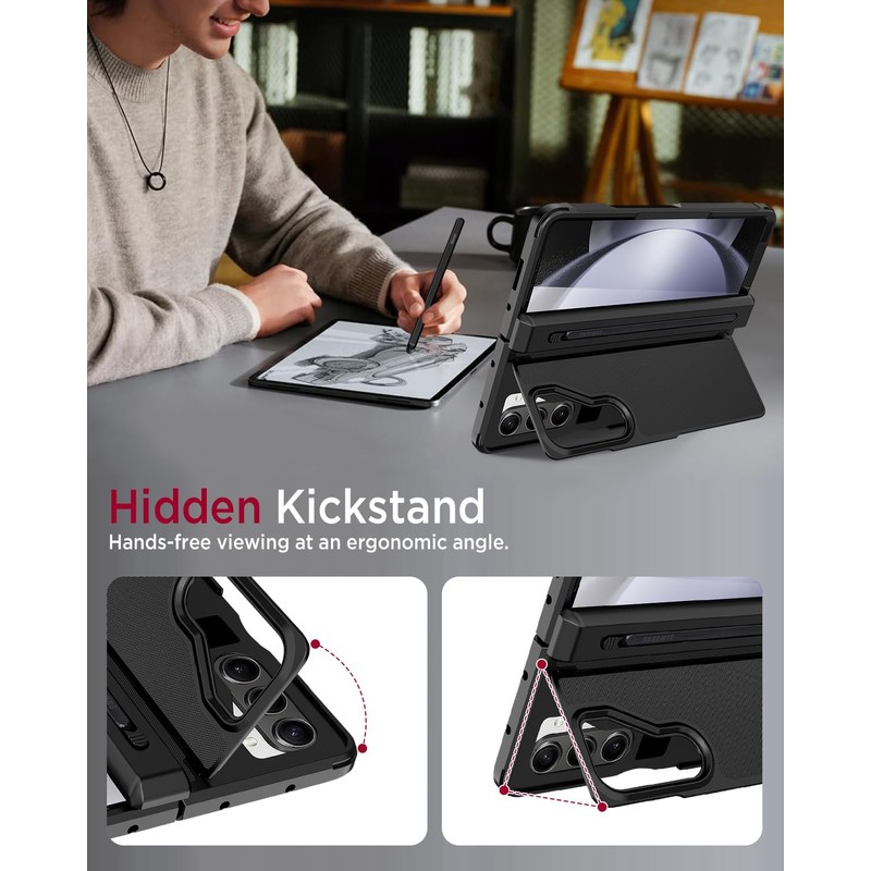 Miimall for Z Fold 5 Case with SPen & Pen