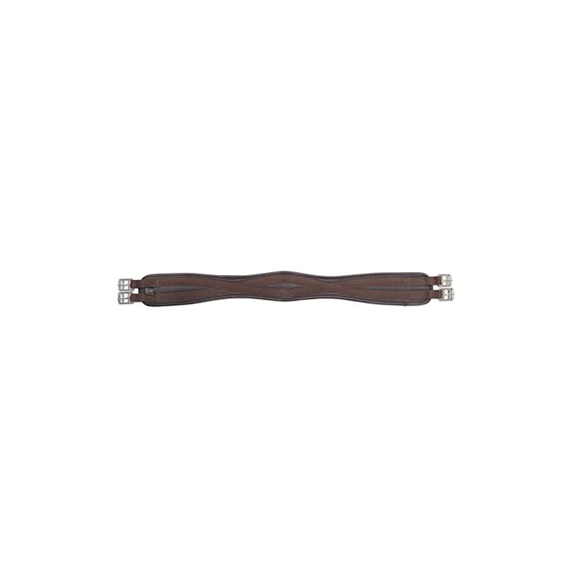 ANTI-CHAFE CONTOUR GIRTH HORSE TACK SADDLE STRAP [BROWN] [42"]