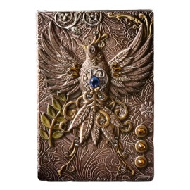 Libreta Vintage Diario De Escritura De Piel En Relieve 3d