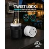 Yomiuwo 1 Pack NEMA L14‑30P Locking Plug 30 Amp Male 30A