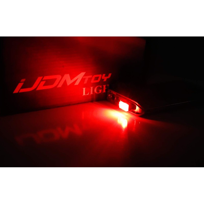 iJDMTOY Brilliant Red USB Plug-in Miniature/Nano LED Car Interior Ambient