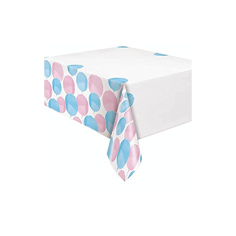 Unique 76083 Gender Reveal Plastic Table Cover, 54" x 84"
