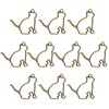 PATIKIL Alloy Open Back Bezel Pendants, 20 Pack Cat Shaped