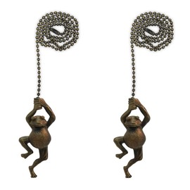 Royal Designs, Inc. Swinging Frog Fan Pull Chain (Antique Brass Set of 2)