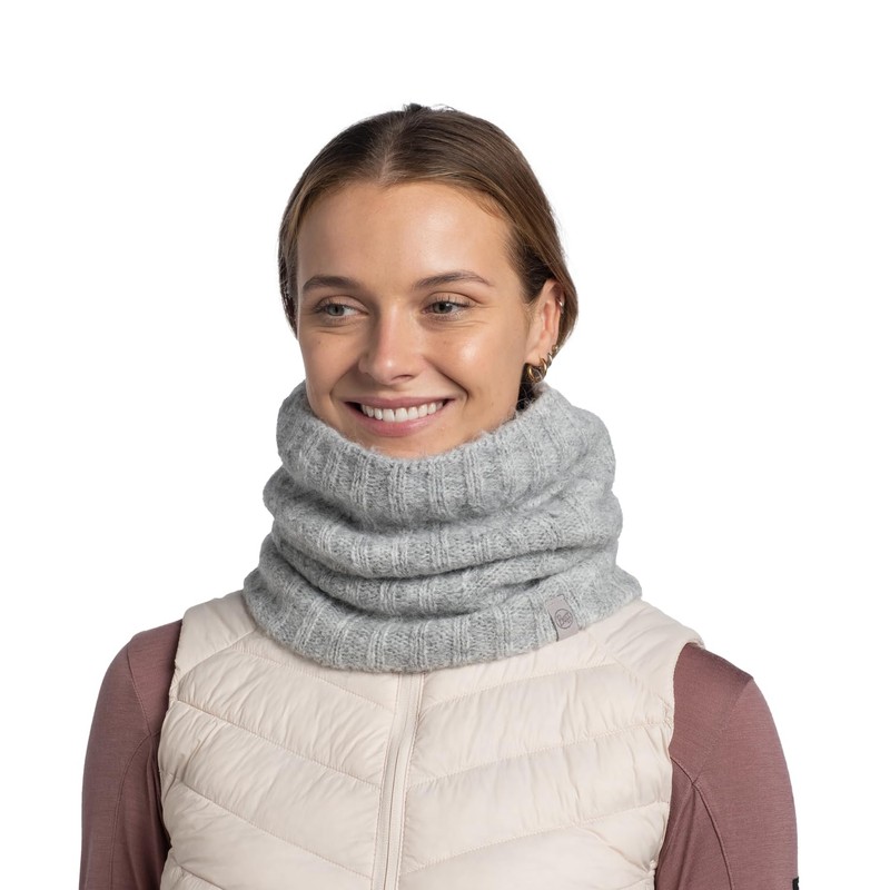 BUFF® Knitted Tube Scarf Grey Unisex Adult