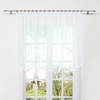HongYa Curtain with Ruffle Tape, Transparent Voile Bogenstore, Flower Window,