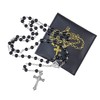 OEMOO Rosary Beads Catholic, Rosary Necklace with Leather Pouch, Prayer