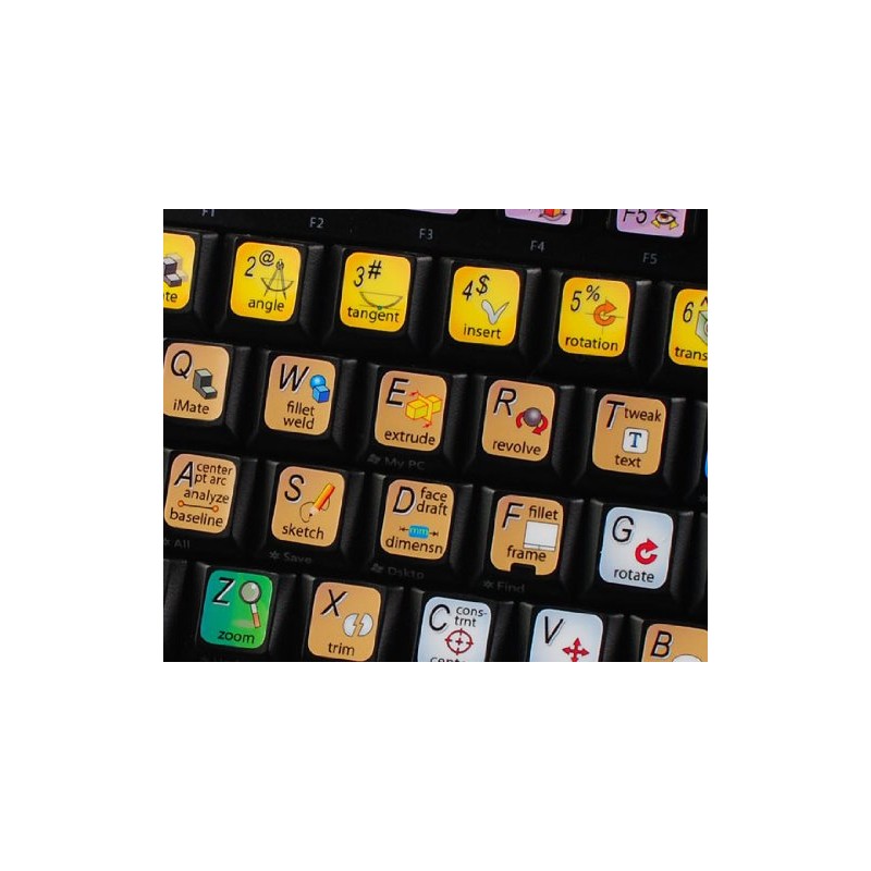 NEW AUTODESK INVENTOR KEYBOARD LABELS