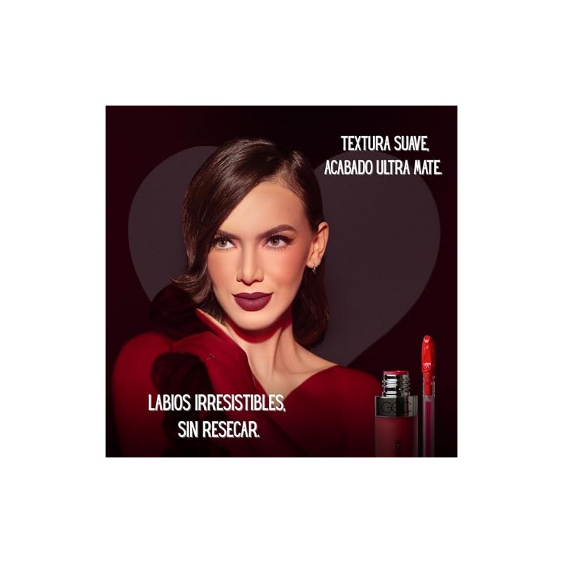 Goc Labial Liquido Matte Liquid Lipstick Resistente Agua Larga Duración