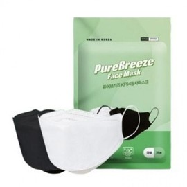 [Recent production/bulk arrival/price reduction] Domestic production of Pure Breeze large KF94 mask 50 sheets black